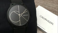  Shop Authentic Calvin Klein Minimal Black Dial Black Mesh Bracelet Watch for Men - K3M514B1 - Luxxuri