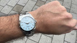  Shop Authentic Tissot Gentleman Powermatic 80 Silicium Ice Blue Silver Steel Strap Watch For Men - T127.407.11.351.00 - Luxxuri
