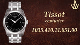  Shop Authentic Tissot T Trend Couturier Chronograph Black Dial Silver Steel Strap Watch For Men - T035.410.11.051.00 - Luxxuri