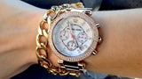  Shop Authentic Michael Kors Parker White Dial with Diamonds Rose Gold Steel Strap Watch for Women - MK5491 - Luxxuri