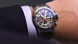  Shop Authentic Tag Heuer Carrera Chronograph Steel & Ceramic Black Dial Black Rubber Strap Watch for Men - CBG2090.FT6145 - Luxxuri