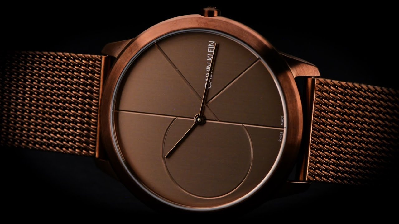  Shop Authentic Calvin Klein Minimal Quartz Pink Gold Dial Pink Gold Mesh Bracelet Watch for Men - K3M11TFK - Luxxuri