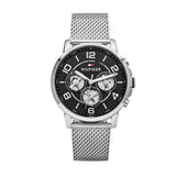  Shop Authentic Tommy Hilfiger Chronograph Black Dial Silver Mesh Bracelet Watch for Men - 1791292 - Luxxuri