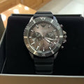  Shop Authentic Emporio Armani Diver Chronograph Black Dial Black Silicon Strap Watch For Men - AR11515 - Luxxuri