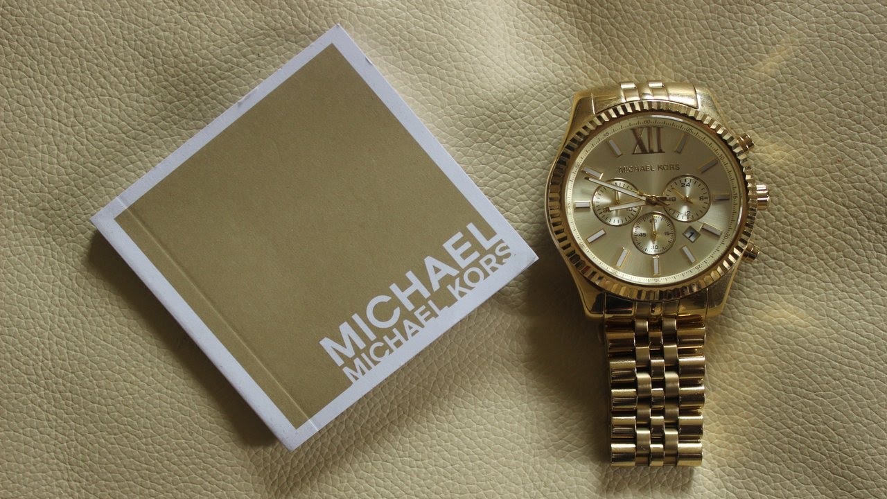  Shop Authentic Michael Kors Lexington Gold Dial Gold Steel Strap Watch for Men - MK8281 - Luxxuri