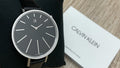  Shop Authentic Calvin Klein Equal Black Dial Black Leather Strap Watch for Women - K3E231C1 - Luxxuri