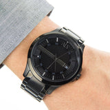  Shop Authentic Armani Exchange Hampton Chronograph Black Dial Black Steel Strap Watch For Men - AX2104 - Luxxuri