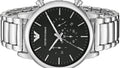  Shop Authentic Emporio Armani Luigi Black Dial Silver Steel Strap Watch For Men - AR1894 - Luxxuri