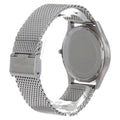 Michael Kors Slim Runway Analog Black Dial Silver Mesh Bracelet Watch For Men - MK8606