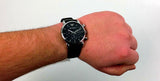  Shop Authentic Emporio Armani Classic Chronograph Black Dial Black Leather Strap Watch For Men - AR1733 - Luxxuri