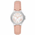  Shop Authentic Michael Kors Camille Three-Hand Crystals White Dial Pink Leather Strap Watch for Women - MK2963 - Luxxuri
