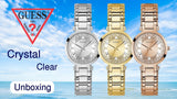  Shop Authentic Guess Night Life Clear Silver Dial Silver Steel Strap Watch for Women - GW0470L1 - Luxxuri