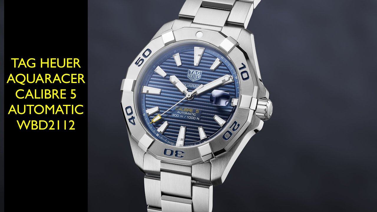  Shop Authentic Tag Heuer Aquaracer Automatic Blue Dial Silver Steel Strap Watch for Men - WBD2112.BA0928 - Luxxuri