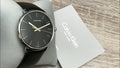  Shop Authentic Calvin Klein High Noon Quartz Black Dial Black Leather Strap Watch for Men - K8M211C1 - Luxxuri