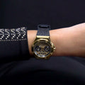  Shop Authentic Guess Asteria Multifunction Gold Dial Black Rubber Strap Watch For Women - GW0620L2 - Luxxuri