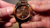 Shop Authentic Michael Kors Bradshaw Chronograph Burgundy Dial Two Tone Steel Strap For Women - MK6269 - Luxxuri