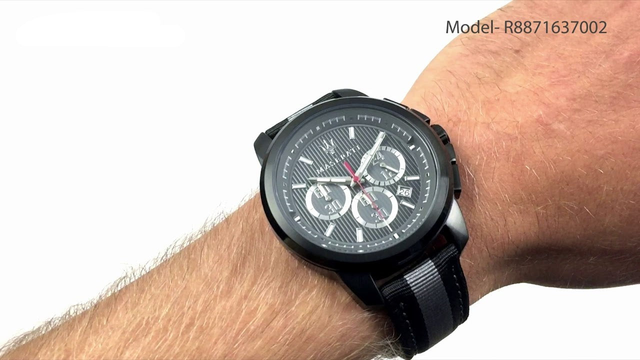  Shop Authentic Maserati Royale 44mm Black Dial Stainless Steel Fiber Strap Watch For Men - R8871637002 - Luxxuri