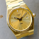  Shop Authentic Tissot PRX Gold Dial Gold Steel Strap Watch for Men - T137.210.33.021.00 - Luxxuri