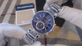  Shop Authentic Michael Kors Sawyer Navy Blue Dial Silver Steel Strap Watch for Women - MK6224 - Luxxuri