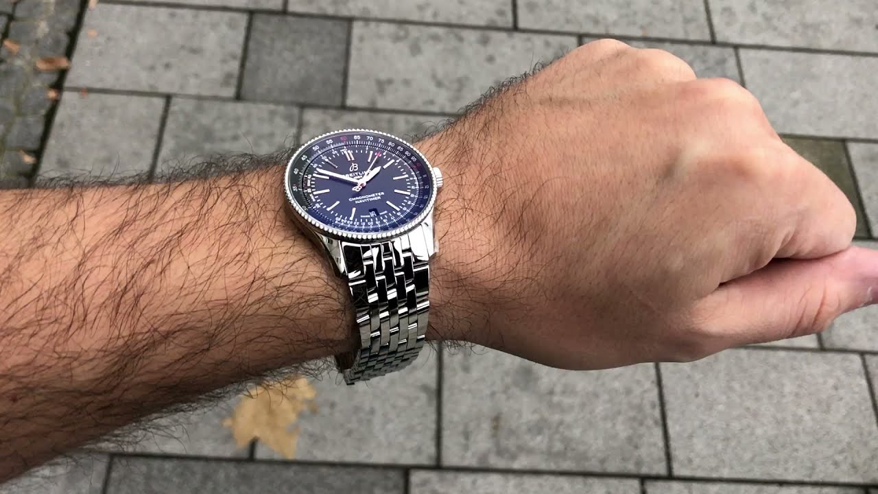  Shop Authentic Breitling Navitimer Automatic 41mm Blue Dial Silver Steel Strap Watch for Men - A17326161C1A1 - Luxxuri