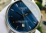  Shop Authentic Tissot Chemin Des Tourelles Powermatic 80 Blue Dial Blue Leather Strap Watch for Men - T099.407.16.047.00 - Luxxuri