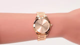  Shop Authentic Michael Kors Slim Runway Rose Gold Dial Rose Gold Steel Strap Watch for Women - MK3513 - Luxxuri