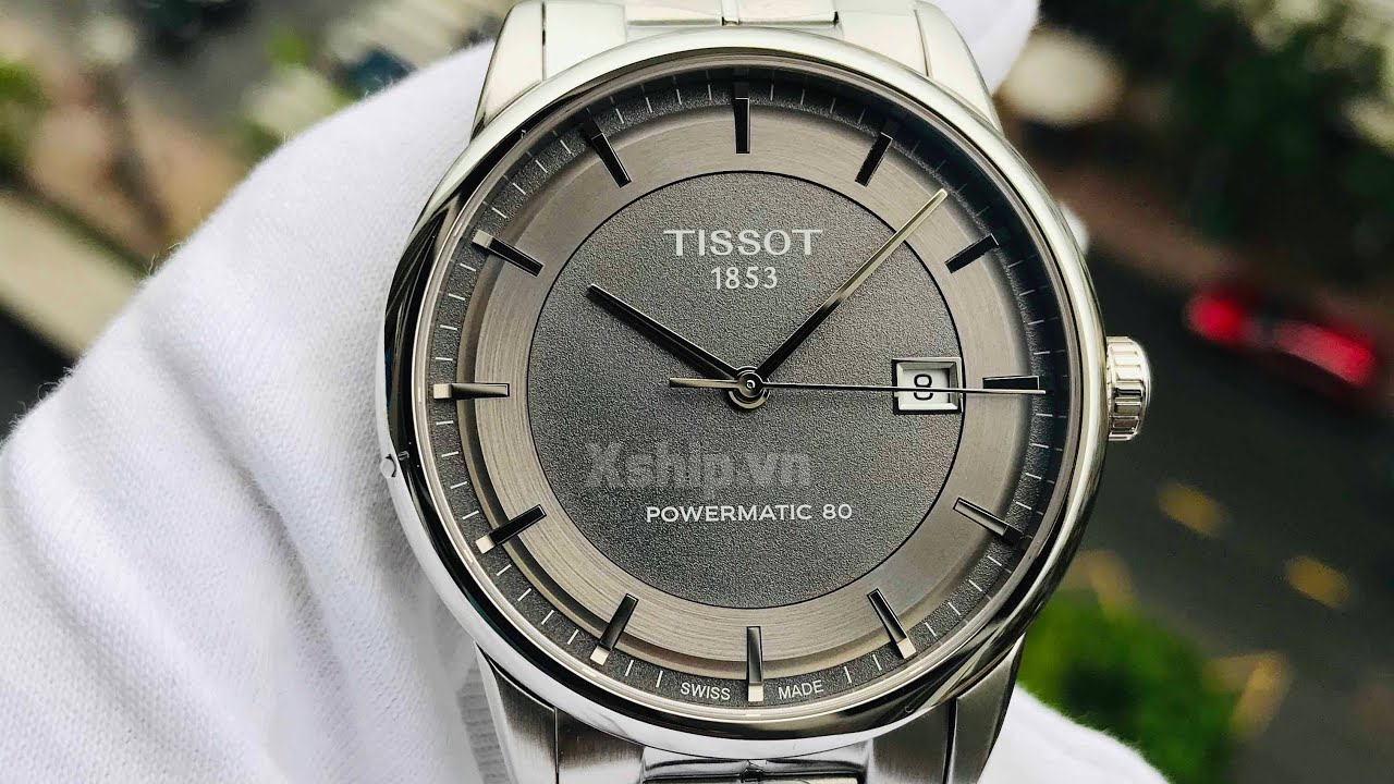  Shop Authentic Tissot Luxury Powermatic 80 Grey Dial Silver Steel Strap Watch for Men - T086.407.11.061.00 - Luxxuri