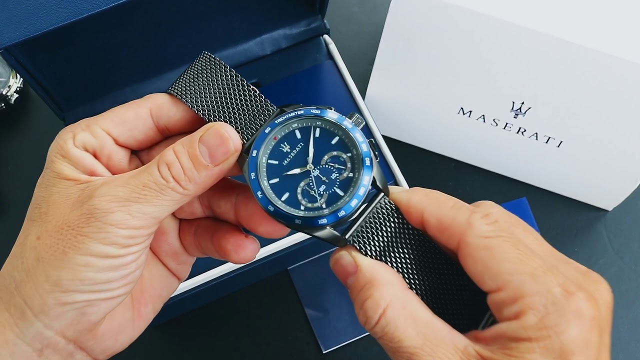  Shop Authentic Maserati Traguardo 45mm Chronograph Blue Dial Watch For Men - R8873612009 - Luxxuri