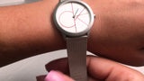  Shop Authentic Calvin Klein Minimal White Dial Silver Mesh Bracelet Watch for Women - K3M52152 - Luxxuri
