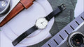  Shop Authentic Calvin Klein Even White Dial Black Leather Strap Watch for Women - K7B211C6 - Luxxuri