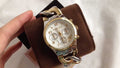Michael Kors Runway White Dial Two Tone Steel Strap Watch for Women - MK3199