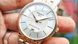  Shop Authentic Tissot T Classic Carson Premium Automatic White Dial Rose Gold Steel Strap Watch for Men - T122.407.33.031.00 - Luxxuri