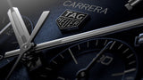  Shop Authentic Tag Heuer Carrera Chronograph Blue Dial Silver Steel Strap Watch for Men - CBN2A1A.BA0643 - Luxxuri