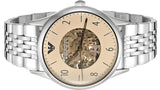  Shop Authentic Emporio Armani Meccanico Multicolor Dial Silver Steel Strap Watch For Men - AR1922 - Luxxuri