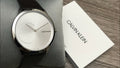 Shop Authentic Calvin Klein Minimal Silver Dial Black Leather Strap Watch for Men - K3M221CY - Luxxuri