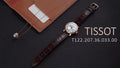  Shop Authentic Tissot T Classic Carson Premium White Dial Brown Leather Strap Watch for Women - T122.207.36.033.00 - Luxxuri