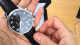  Shop Authentic Hugo Boss Aeroliner Chronograph Quartz Black Dial Black Leather Strap Watch For Men - HB1512448 - Luxxuri