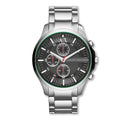  Shop Authentic Armani Exchange Hampton Chronograph Black Dial Silver Steel Strap Watch For Men - AX2163 - Luxxuri