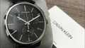  Shop Authentic Calvin Klein Posh Black Dial Black Leather Strap Watch for Men - K8Q371C1 - Luxxuri