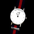  Shop Authentic Daniel Wellington Classy Oxford White Dial Two Tone Nylon Strap Watch For Women - DW00100072 - Luxxuri