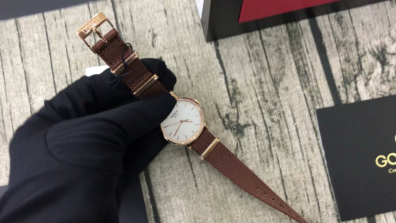  Shop Authentic Tissot Everytime Desire White Dial Maroon NATO Strap Watch for Women - T109.210.37.031.00 - Luxxuri