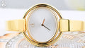 Shop Authentic Calvin Klein Impetuous White Dial Gold Steel Strap Watch for Women - K4F2N516 - Luxxuri