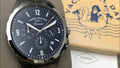  Shop Authentic Fossil Forrester Chronograph Black Dial Grey Steel Strap Watch for Men - FS5606 - Luxxuri