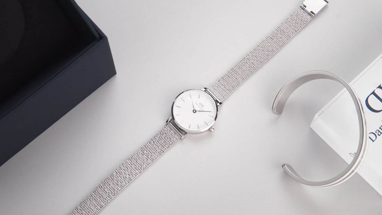  Shop Authentic Daniel Wellington Classic Petite Sterling White Dial Silver Mesh Bracelet Watch for Women - DW00100442 - Luxxuri