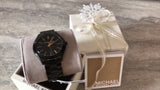  Shop Authentic Michael Kors Slim Runway Black Dial Black Stainless Steel Strap Watch for Women - MK3221 - Luxxuri