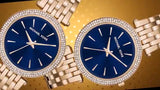  Shop Authentic Michael Kors Darci Blue Dial Gold Steel Strap Watch for Women - MK3406 - Luxxuri
