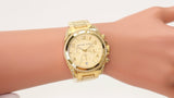  Shop Authentic Michael Kors Runway Gold Dial Gold Steel Strap Watch for Women - MK5166 - Luxxuri