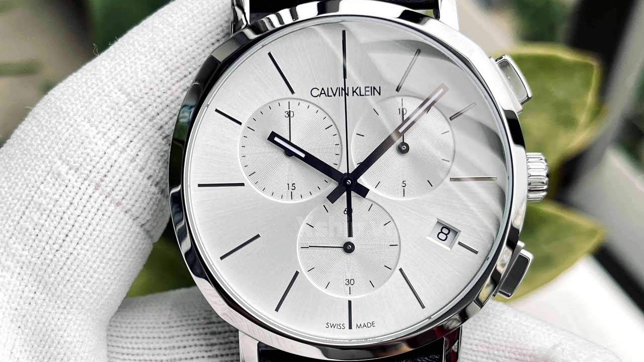  Shop Authentic Calvin Klein Posh Silver Dial Black Leather Strap Watch for Men - K8Q371C6 - Luxxuri