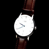  Shop Authentic Daniel Wellington Dapper Bristol White Dial Brown Leather Strap Watch For Women - DW00100090 - Luxxuri