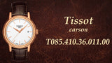  Shop Authentic Tissot T Classic Carson Steel Quartz Watch For Men - T085.410.36.011.00 - Luxxuri